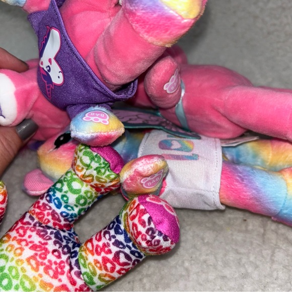 Build-A-Bear Workshop 7" Lot of 4 cats & unicorn pink cheetah plush - Picture 10 of 11